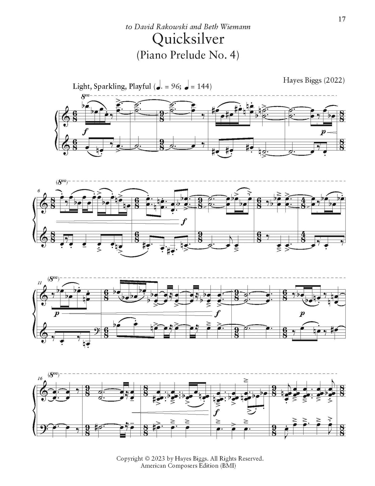 H. Biggs: Piano Preludes