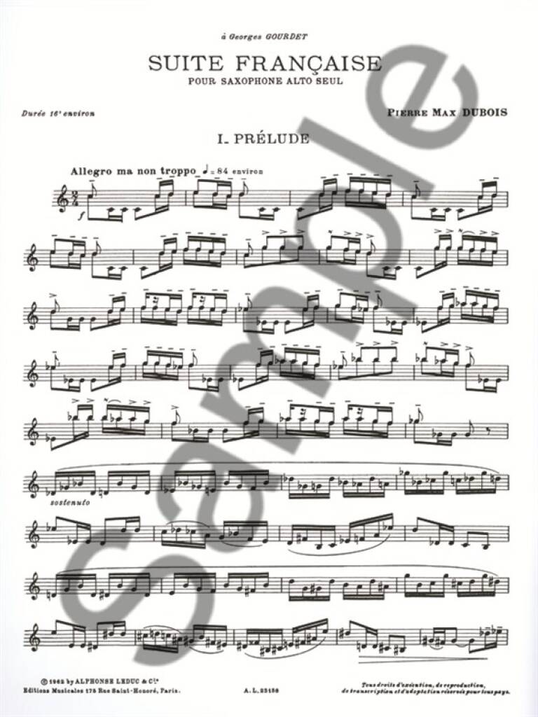 Dubois: Suite Française – Ficks Music