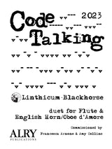 Blackhorse: Code Talking for Flute and English Horn/Oboe d'amore