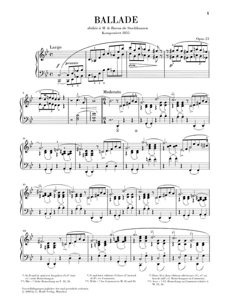 Chopin: Ballade in G Minor, Op. 23