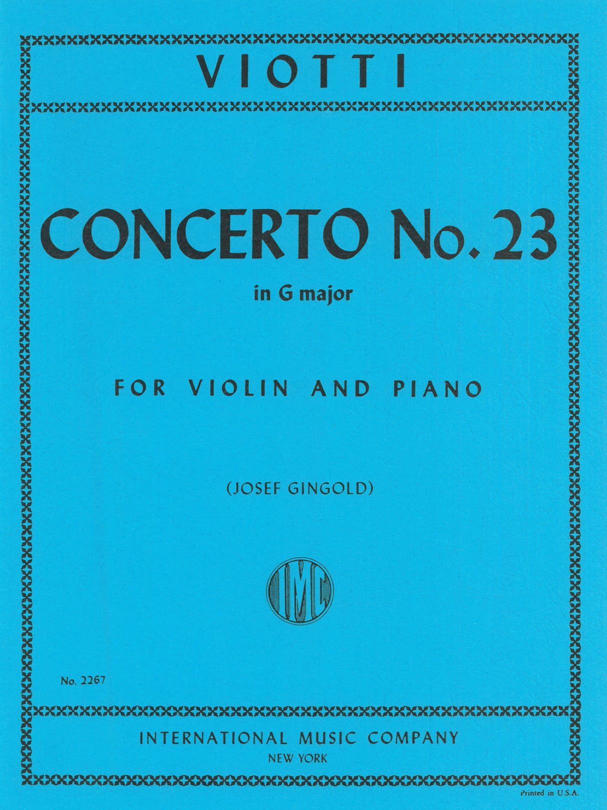 Viotti: Violin Concerto No. 23 in G Major