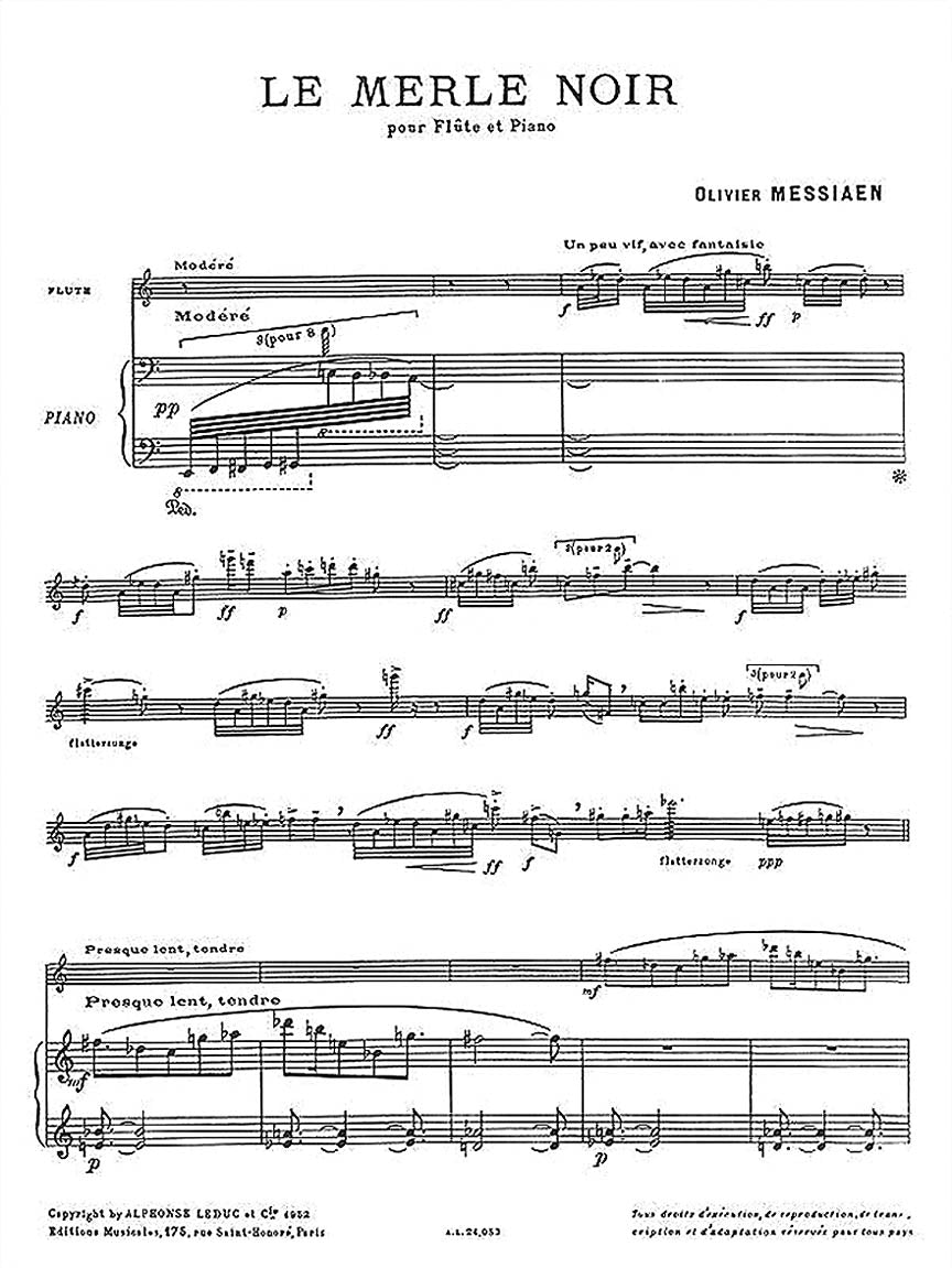 Messiaen: Le Merle noir