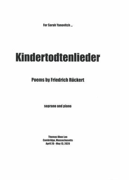 T.O. Lee: Kindertodtenlieder