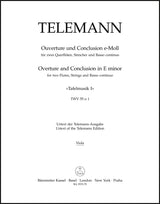 Telemann: Overture Suite and Conclusion in E Minor TWV 55:e1 & 50:5