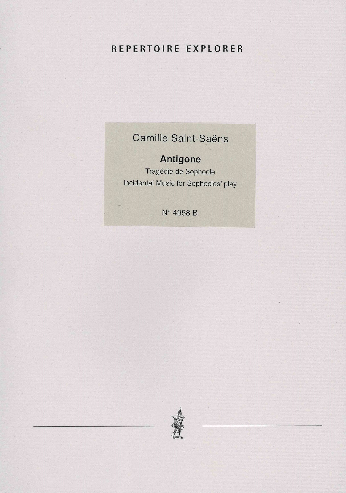 Saint-Saëns: Antigone