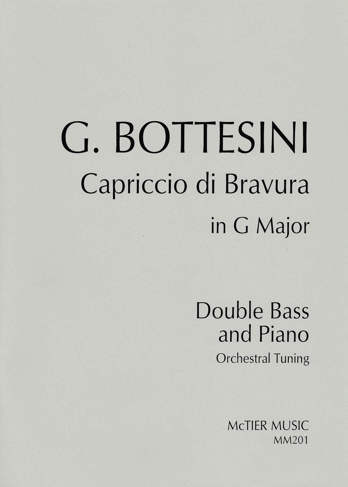 Bottesini: Capriccio di Bravura