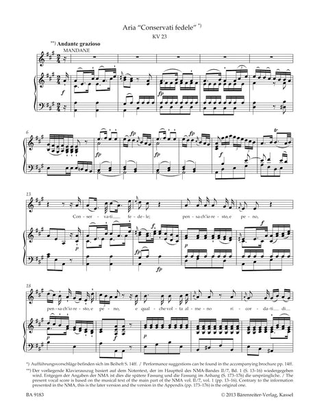 Mozart: Concert Arias for Low Soprano and Contralto