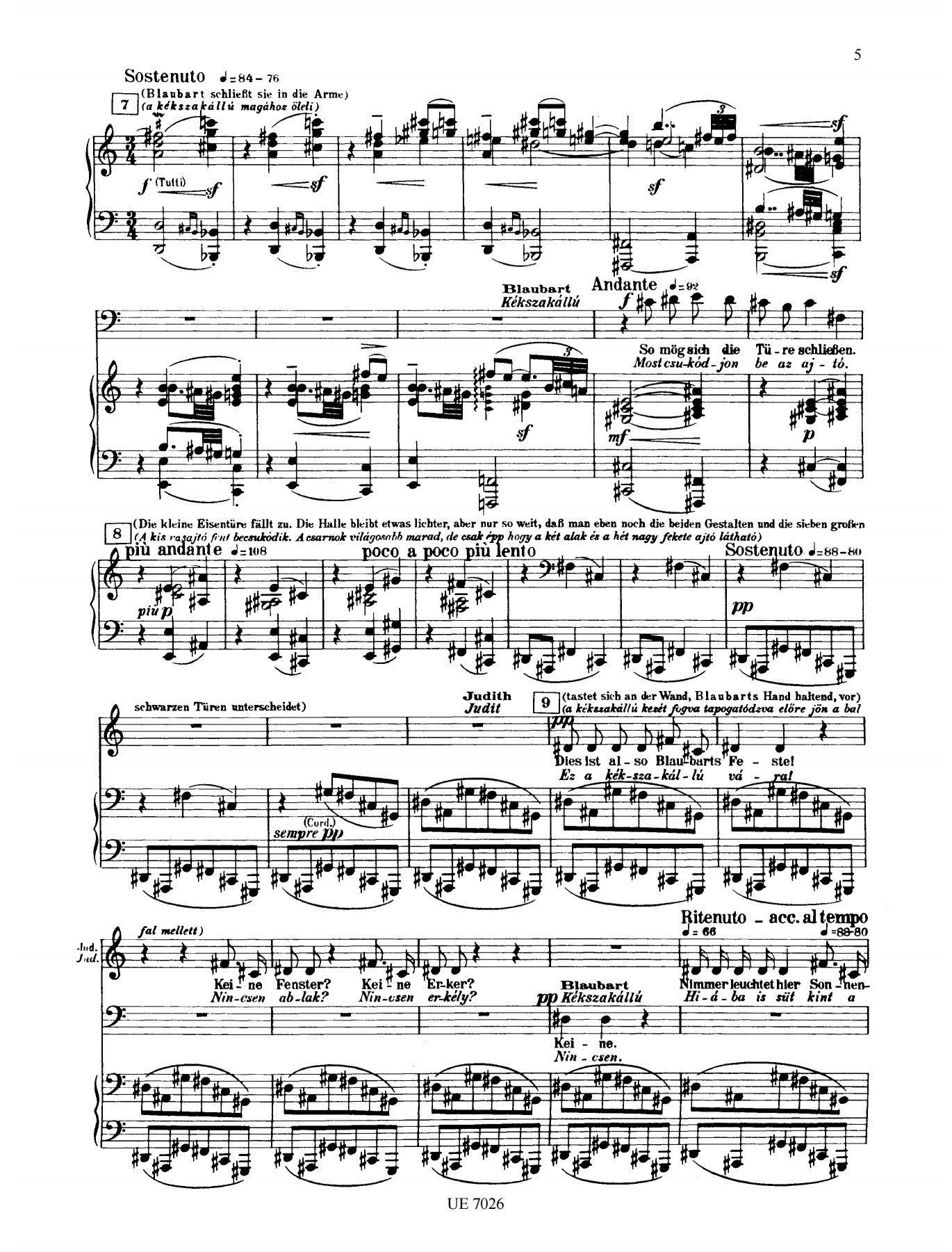 Bartók: Bluebeard's Castle, Op. 11 – Ficks Music