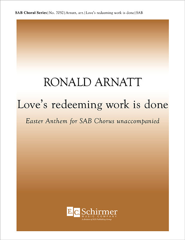 Arnatt: Love's redeeming work is done