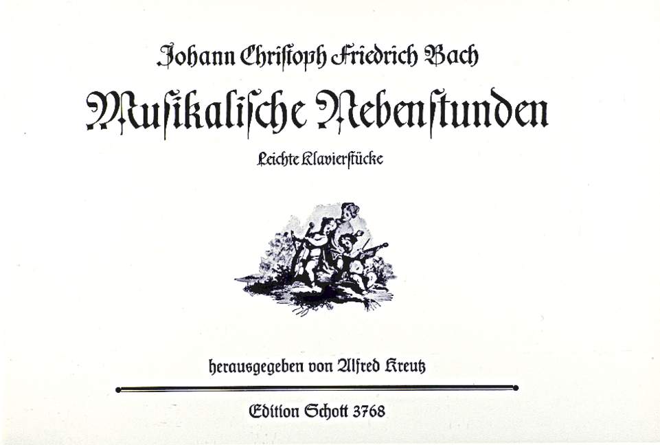 J.C.F. Bach: Easy Piano Pieces from Musical Past