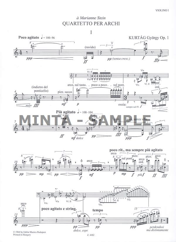 Kurtág: String Quartet No. 1, Op. 1