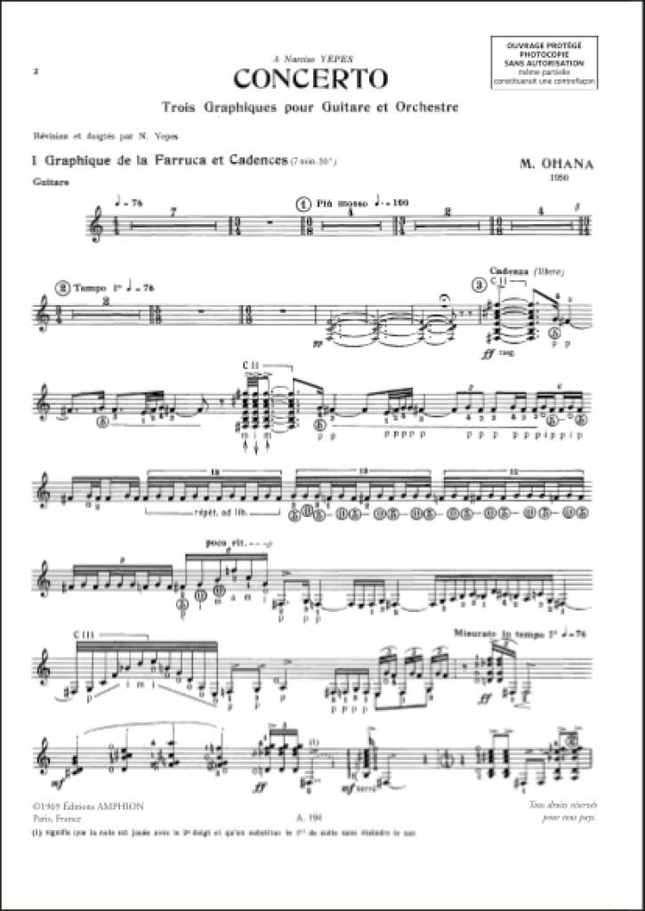 Ohana: Guitar Concerto