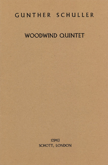 Schuller: Woodwind Quintet