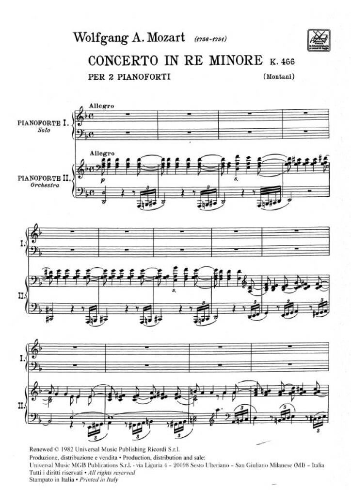 Mozart: Piano Concerto No. 20 in D Minor, K. 466 – Ficks Music