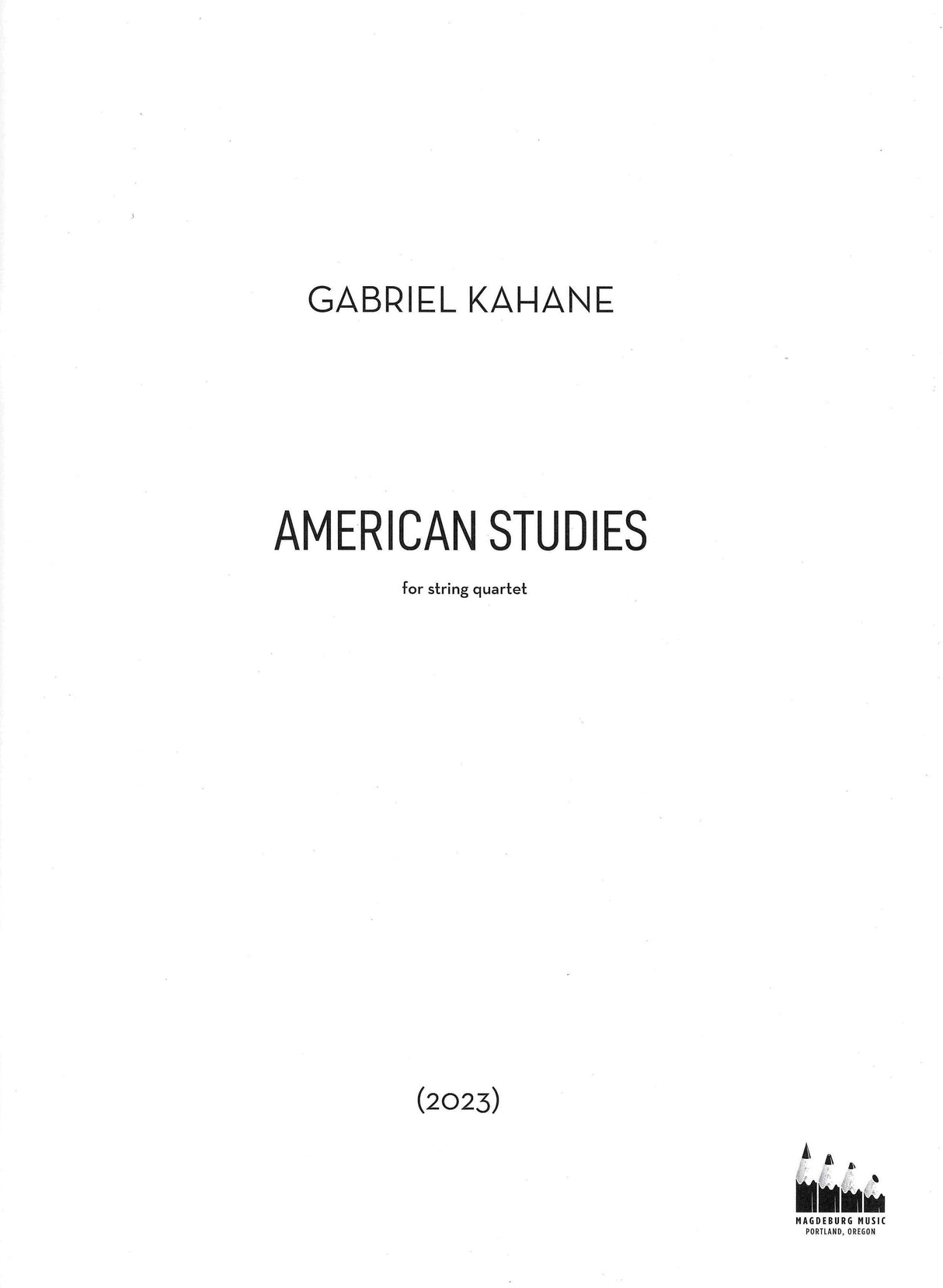 Kahane: American Studies