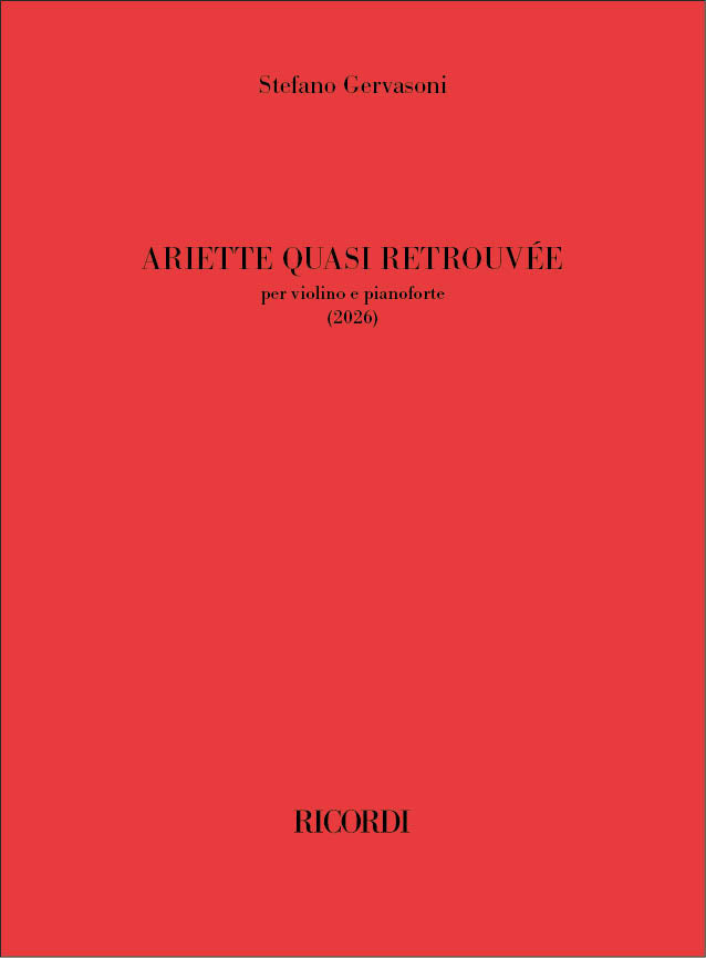 Gervasoni: Ariette quasi retrouvée