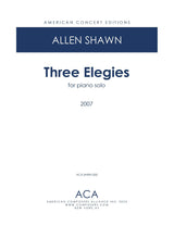 Shawn: Three Elegies