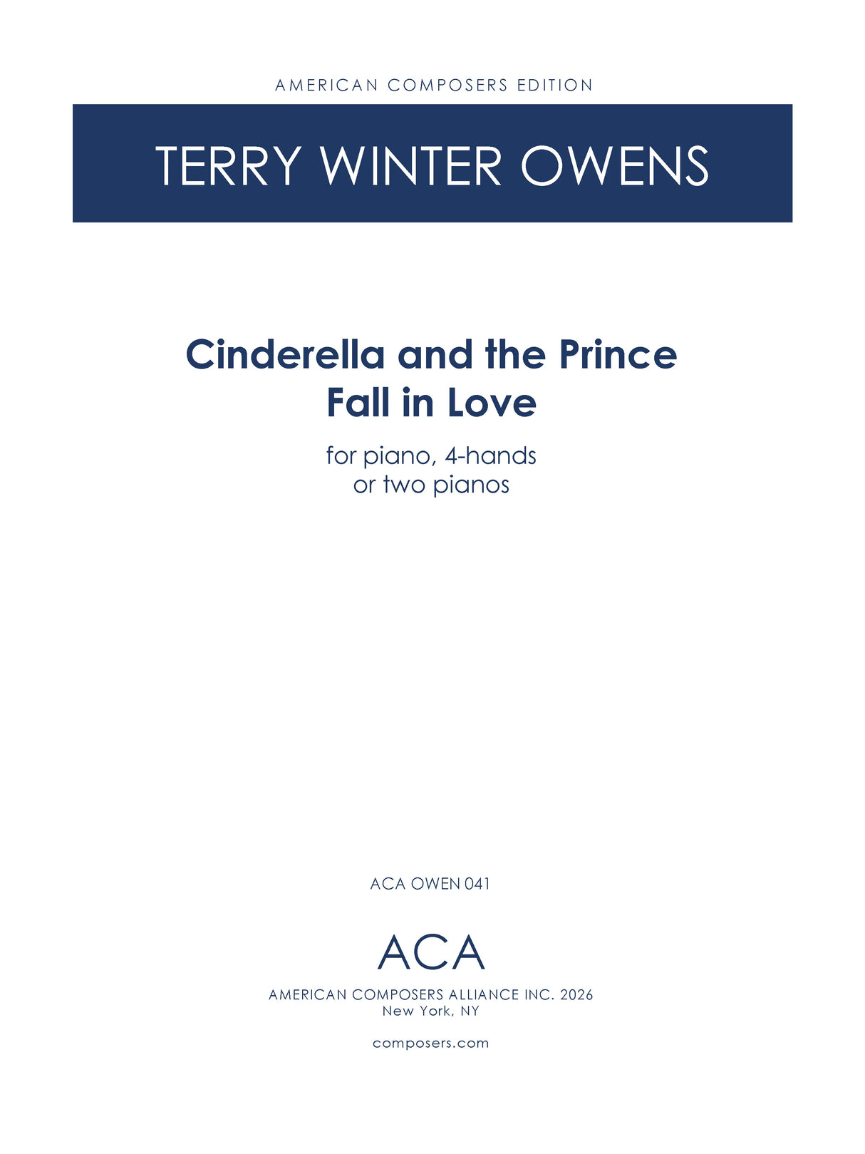 T.W. Owens: Cinderella and the Prince Fall in Love