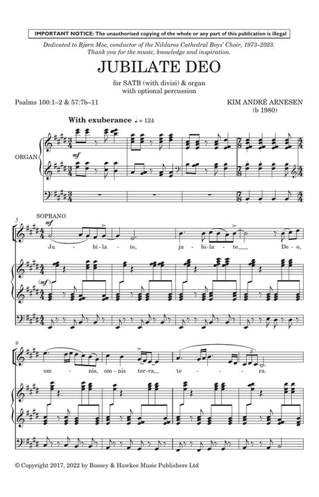 Arnesen: Jubilate Deo