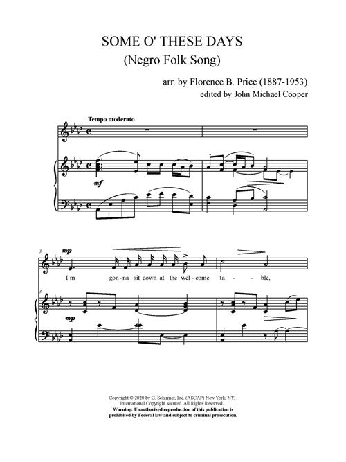 Price: Some o' These Days