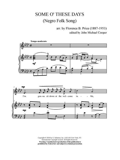 Price: Some o' These Days