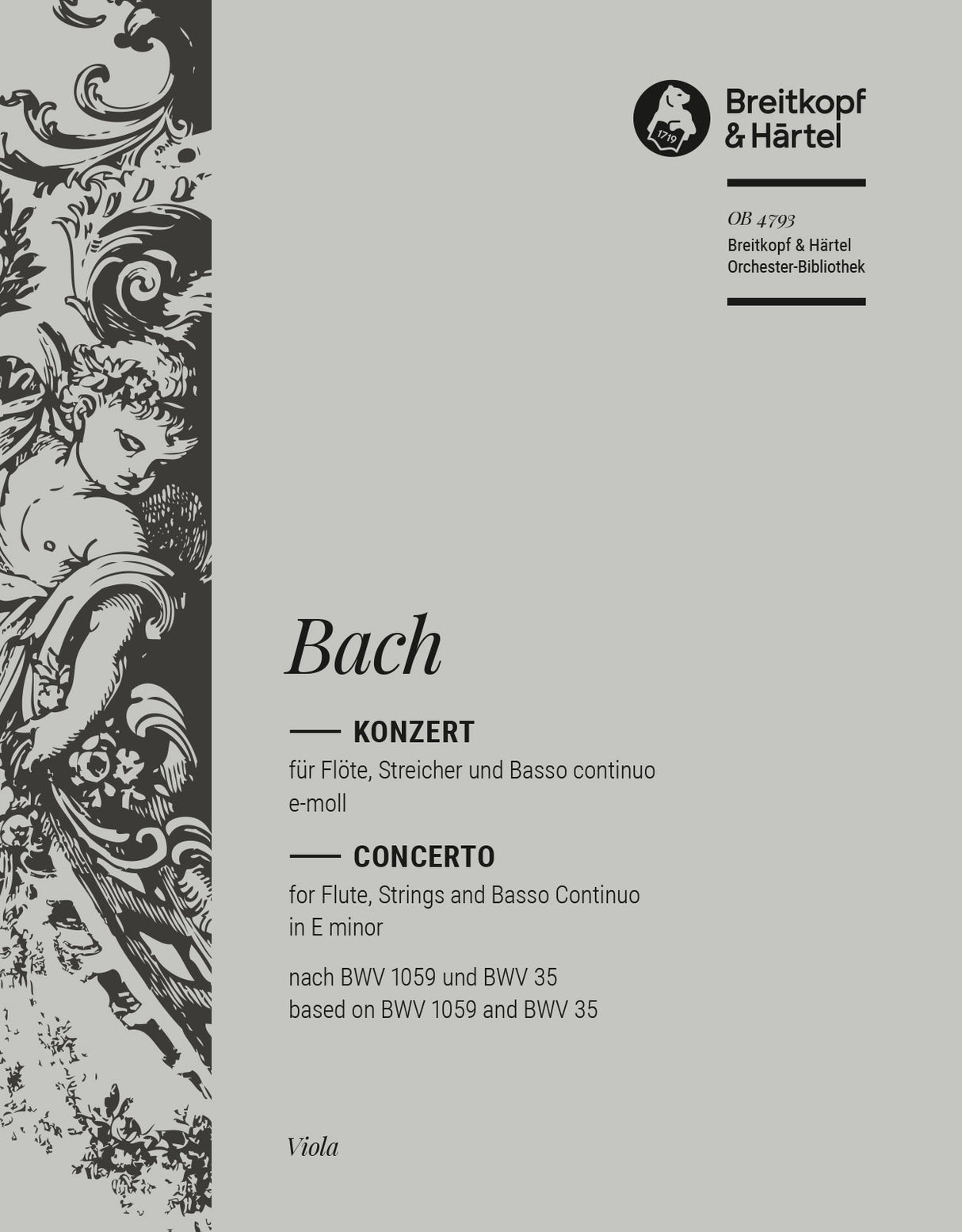 Bach: Flute Concerto in E Minor