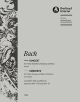 Bach: Flute Concerto in E Minor