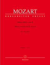 Mozart: Missa brevis in D Major, K. 194 (186h)
