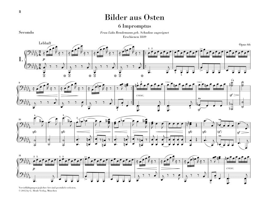 Schumann: Pictures from the East, Op. 66