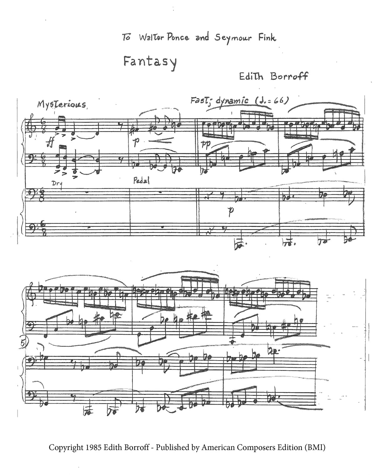 Borroff: Fantasy