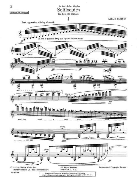 Bassett: Soliloquies