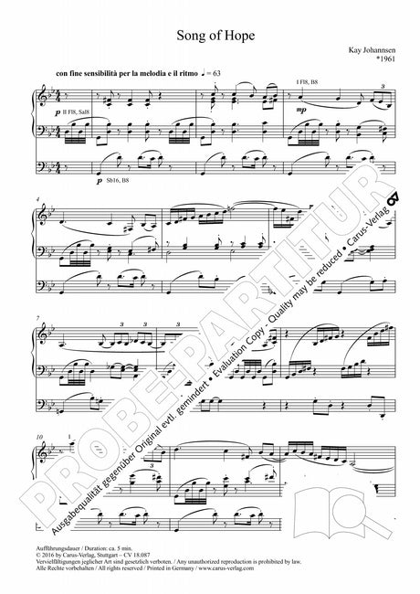 Johannsen: Song of Hope
