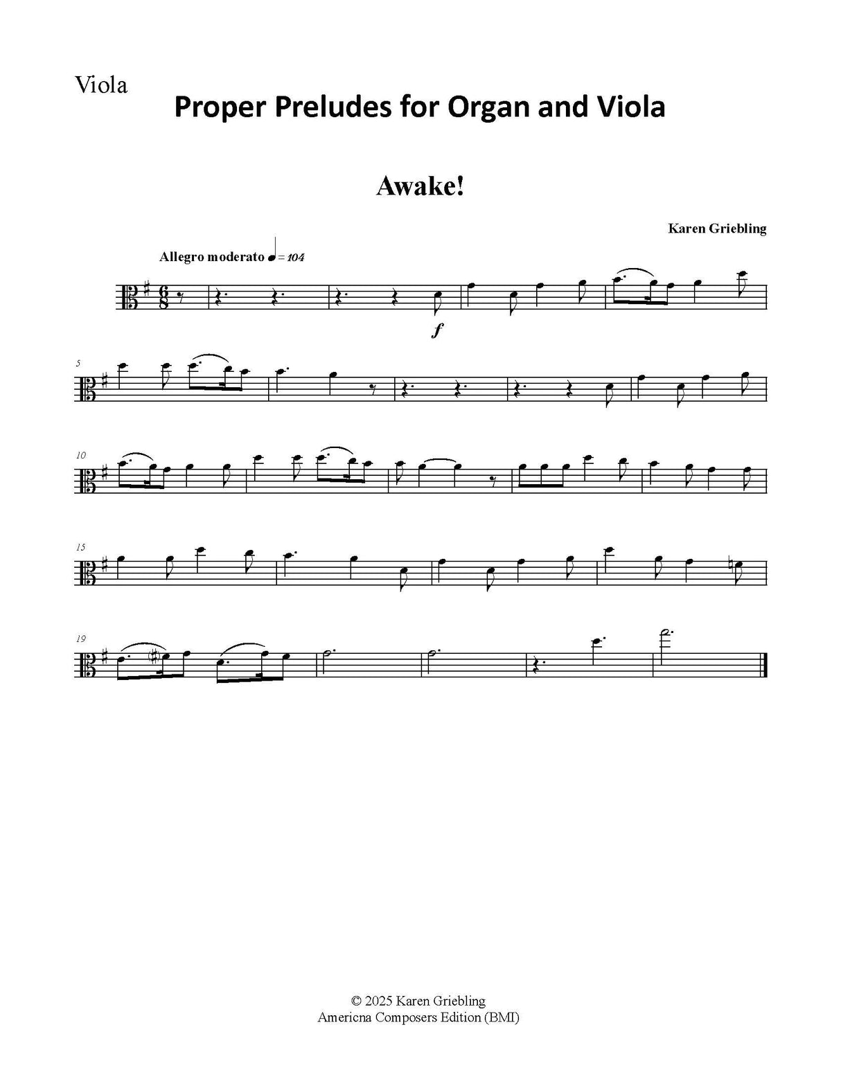 Griebling: Proper Preludes