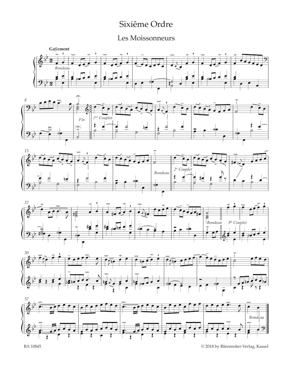 F. Couperin: Pièces de clavecin - Volume 2 (1717)