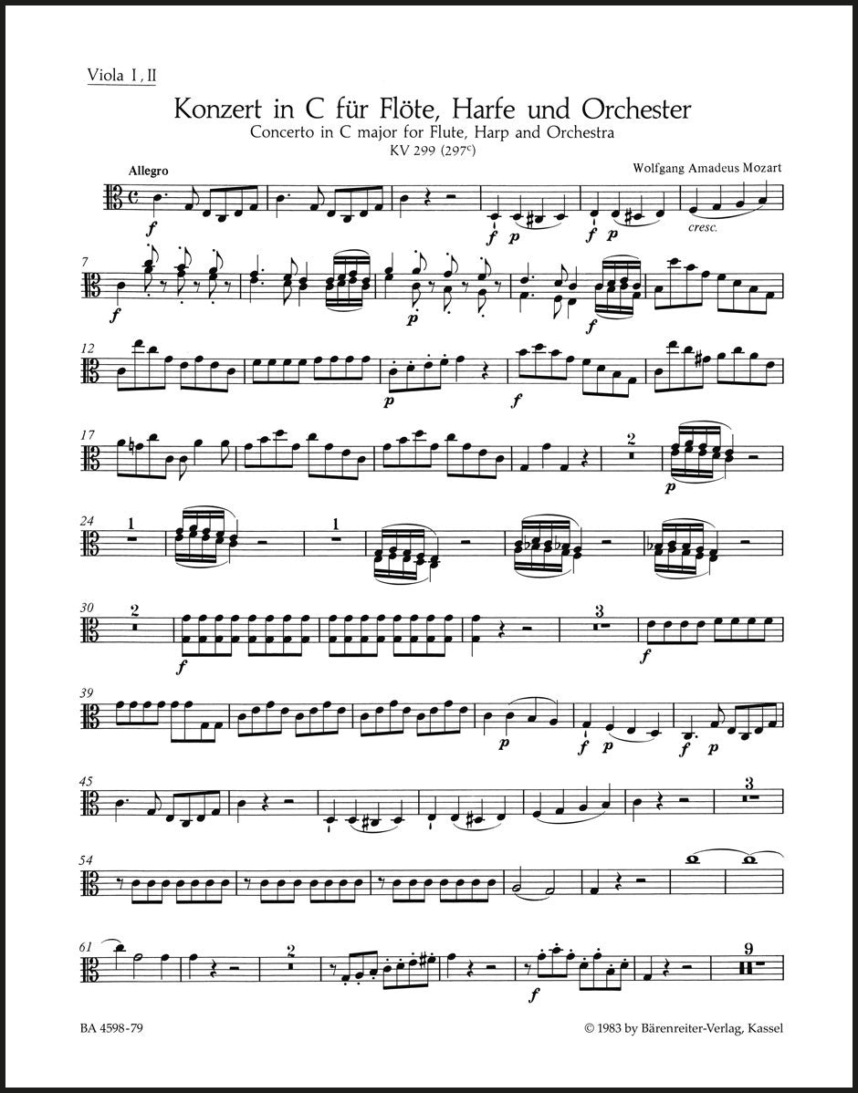 Mozart: Concerto for Flute, Harp and Orchestra, K. 299 (297c