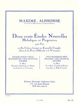 Maxime-Alphonse: 200 New Etudes - Volume 5 (20 Very Difficult Studies)