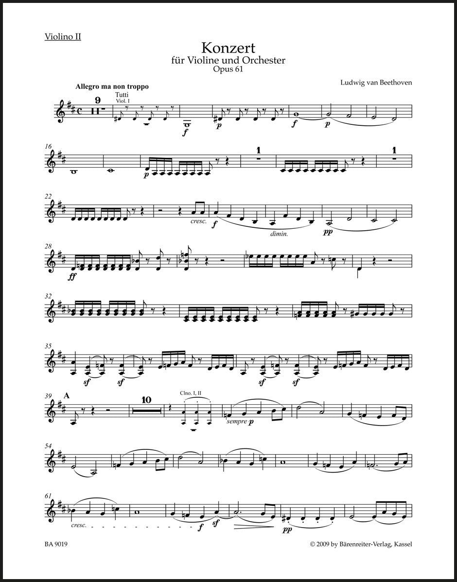 Beethoven: Violin Concerto in D Major, Op. 61