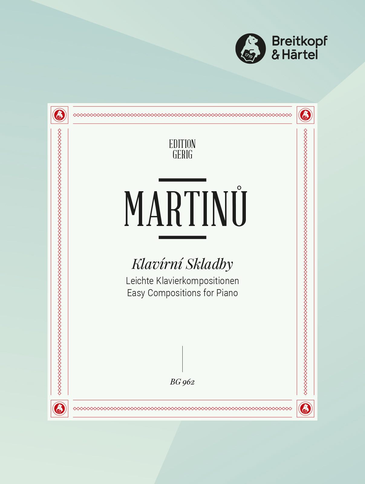 Martinů: Easy Piano Compositions
