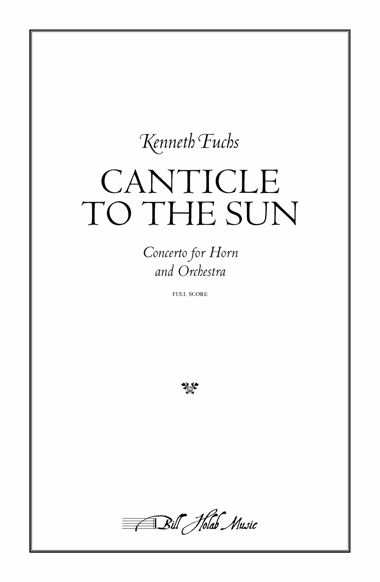 Fuchs: Canticle to the Sun