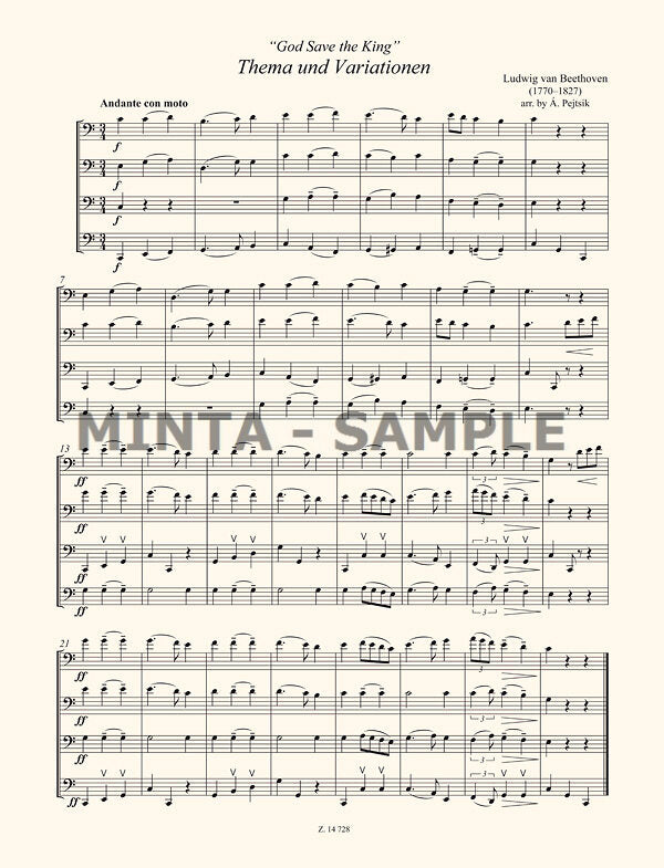 Chamber Music for Cellos - Volume 12 (4 Cellos)