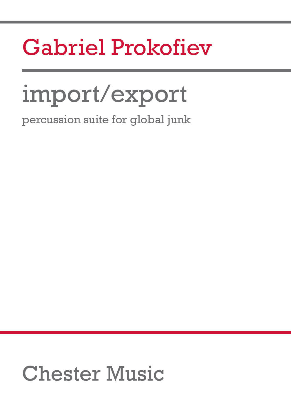 G. Prokofiev: import/export