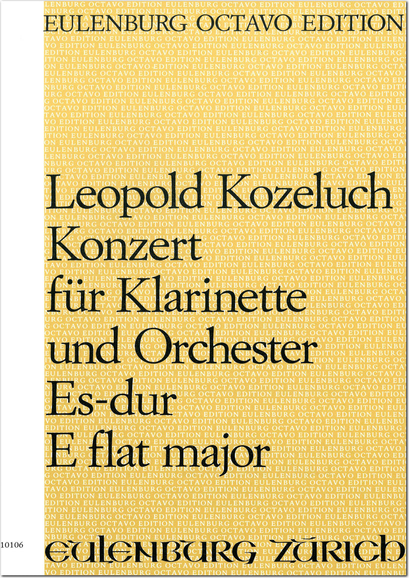 Koželuch: Clarinet Concerto No. 1 in E-flat Major – Ficks Music