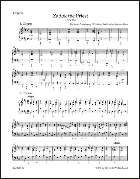 Handel: Zadok the Priest, HWV 258