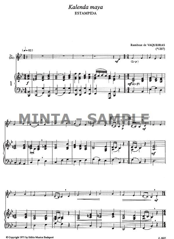 Music for Trumpet or Cornet