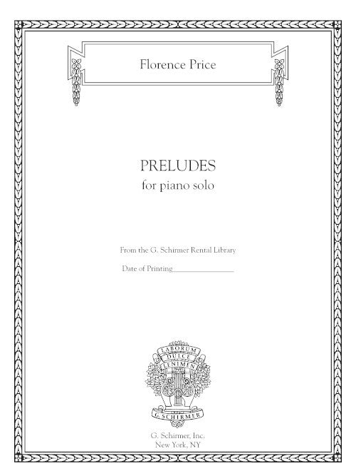 Price: Preludes for Piano – Ficks Music