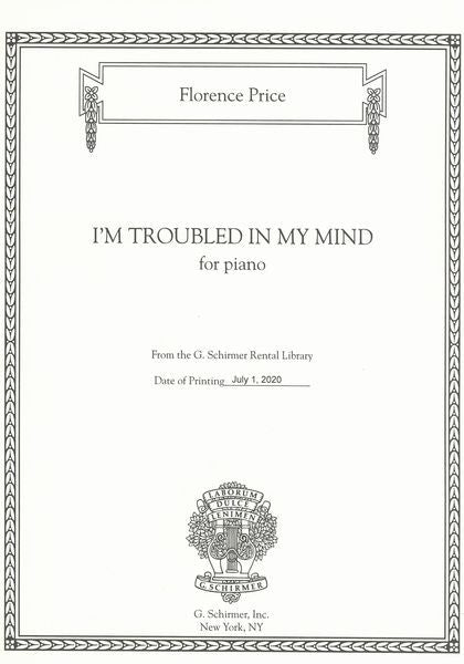 Price: I'm Troubled in My Mind