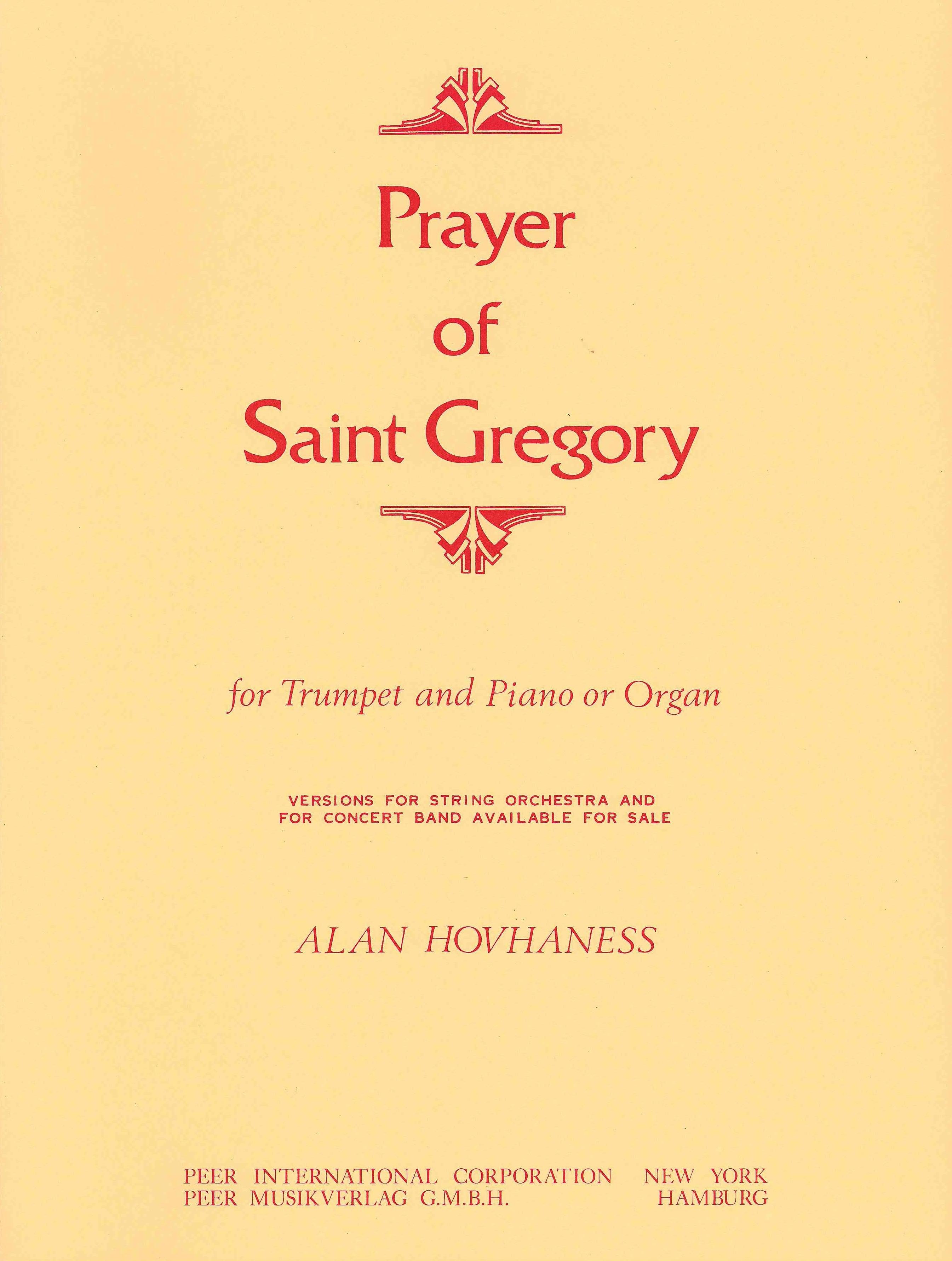 Hovhaness: Prayer of Saint Gregory – Ficks Music
