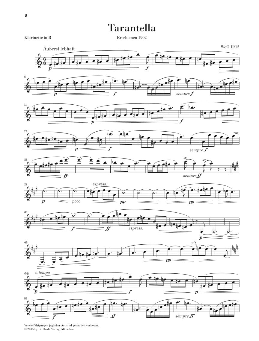 Reger: Tarantella and Album Leaf