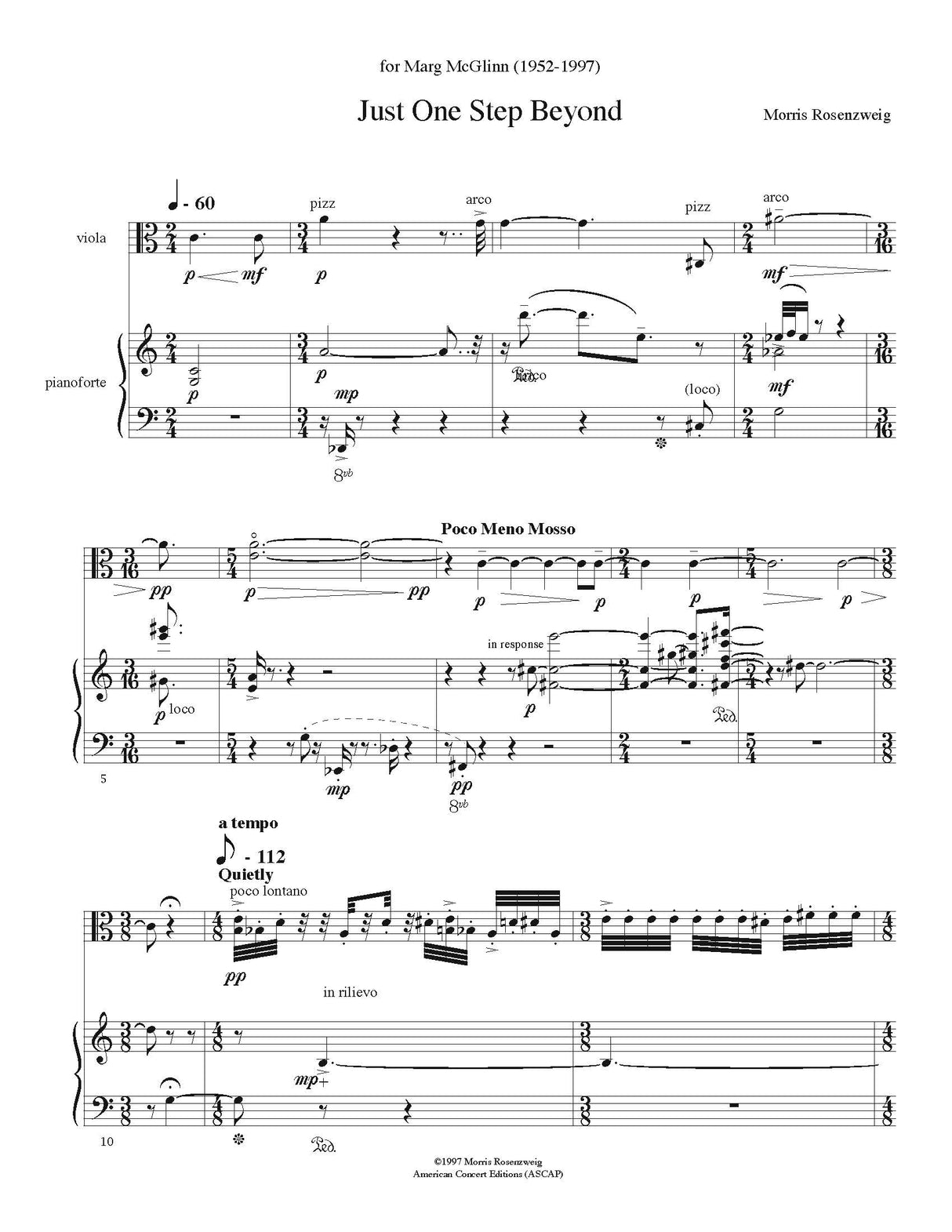 Rosenzweig: Just One Step Beyond