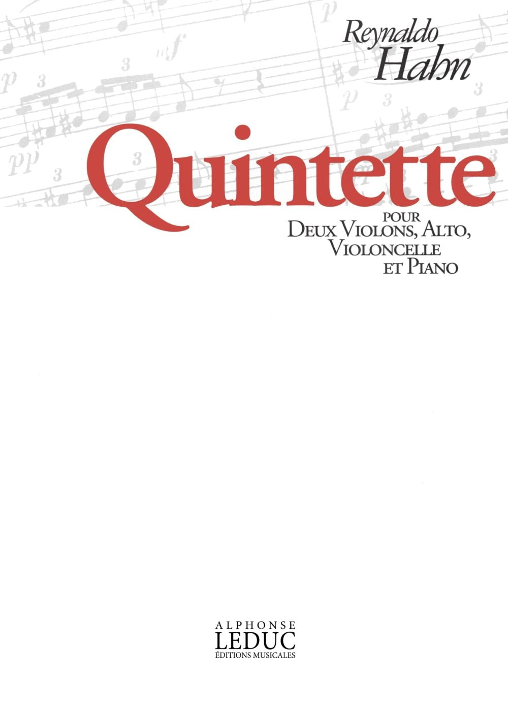 Hahn: Piano Quintet